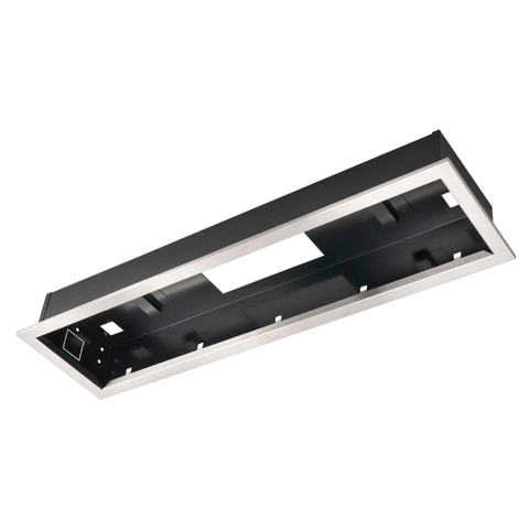 Heatstrip Flush Mount Kit for X-THH Series, Black Enclosure, Silver Trim — Heatstrip at Living Outdoorsy