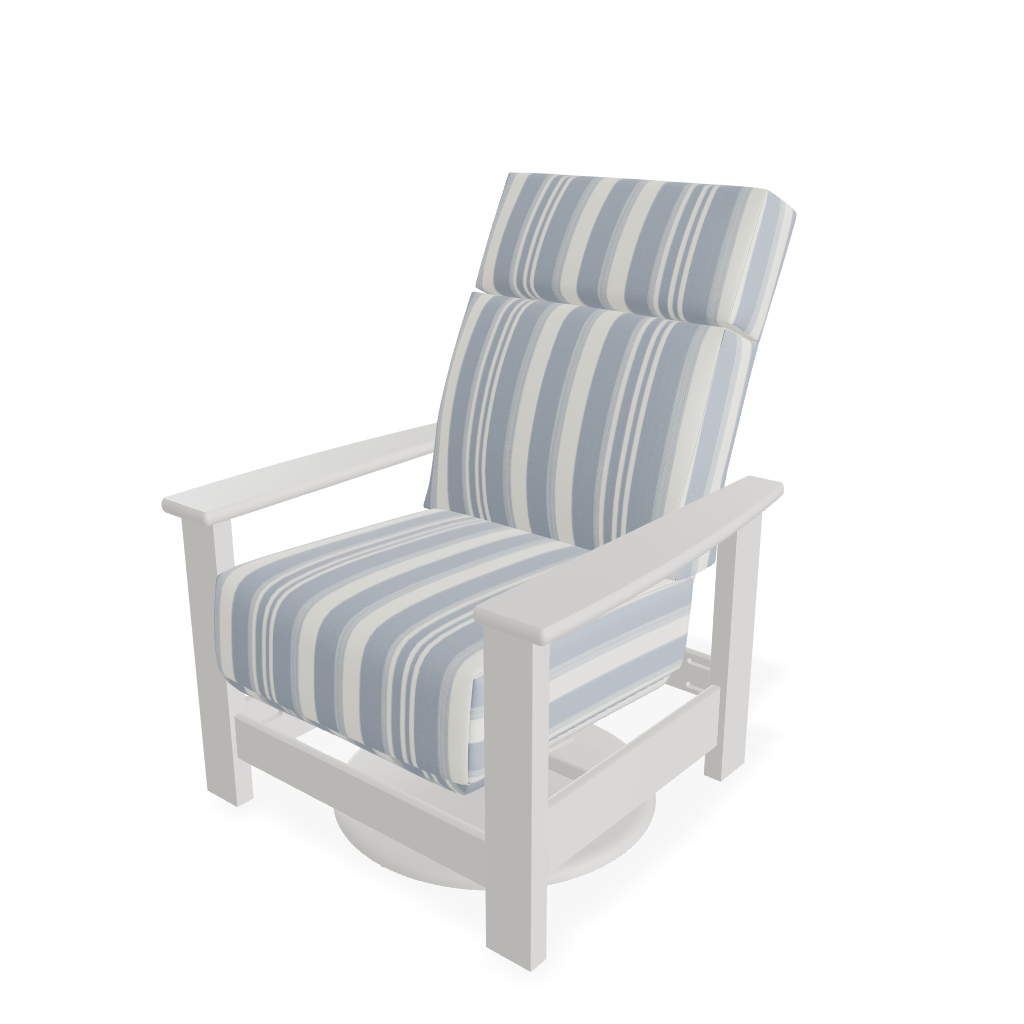 Telescope Leeward Supreme Swivel Hidden Rocker with MGP Arms – Plush Outdoor MGP Cushion Chair - HUGE Selection of Fabric Options