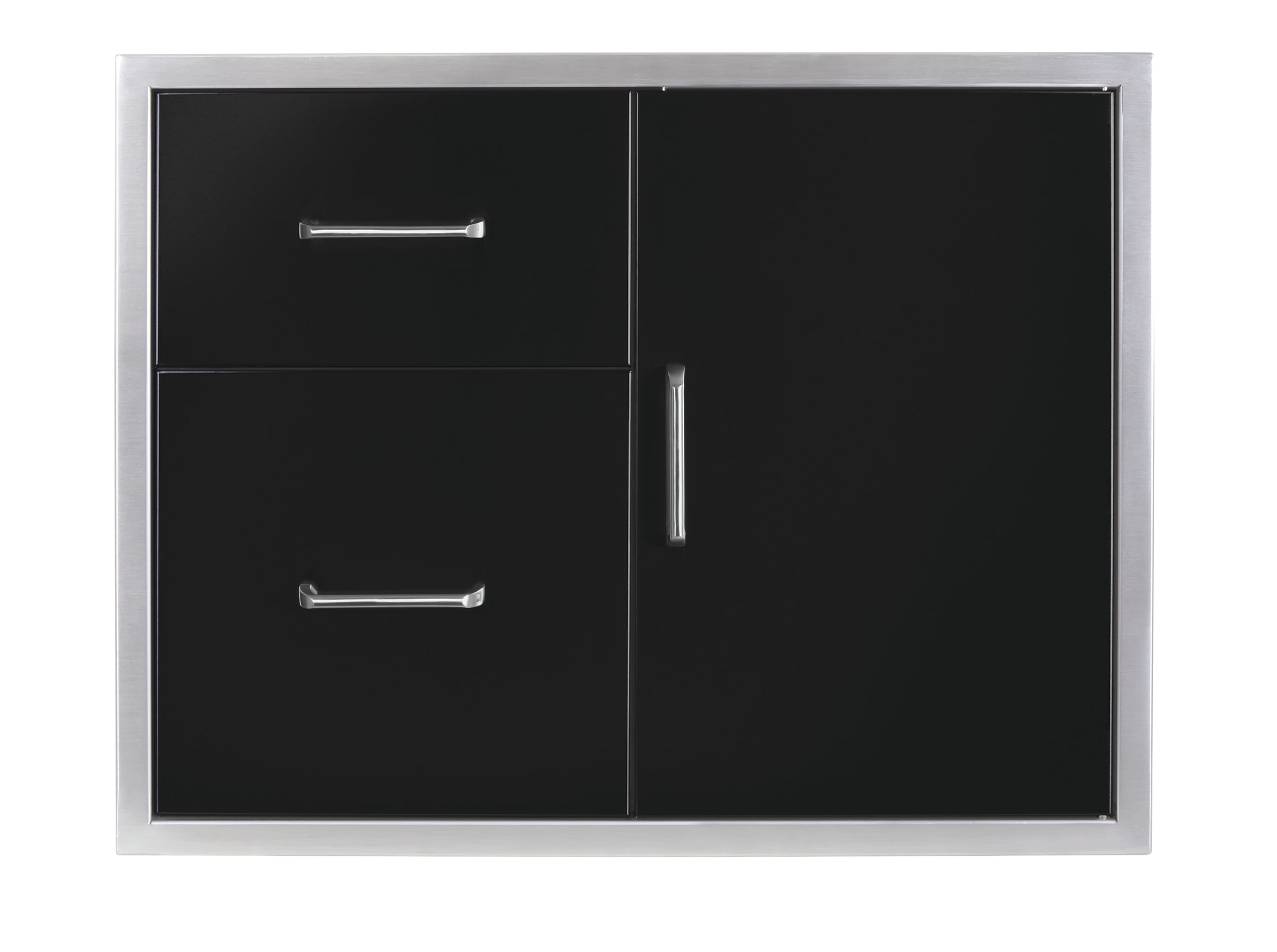 30x24-Black-Stainless-Steel-Drawer-Combo