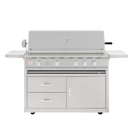 Summerset Grills TRLD 44" Deluxe Freestanding Grill (CART-TRLD44 + TRLD44) — Summerset at Living Outdoorsy