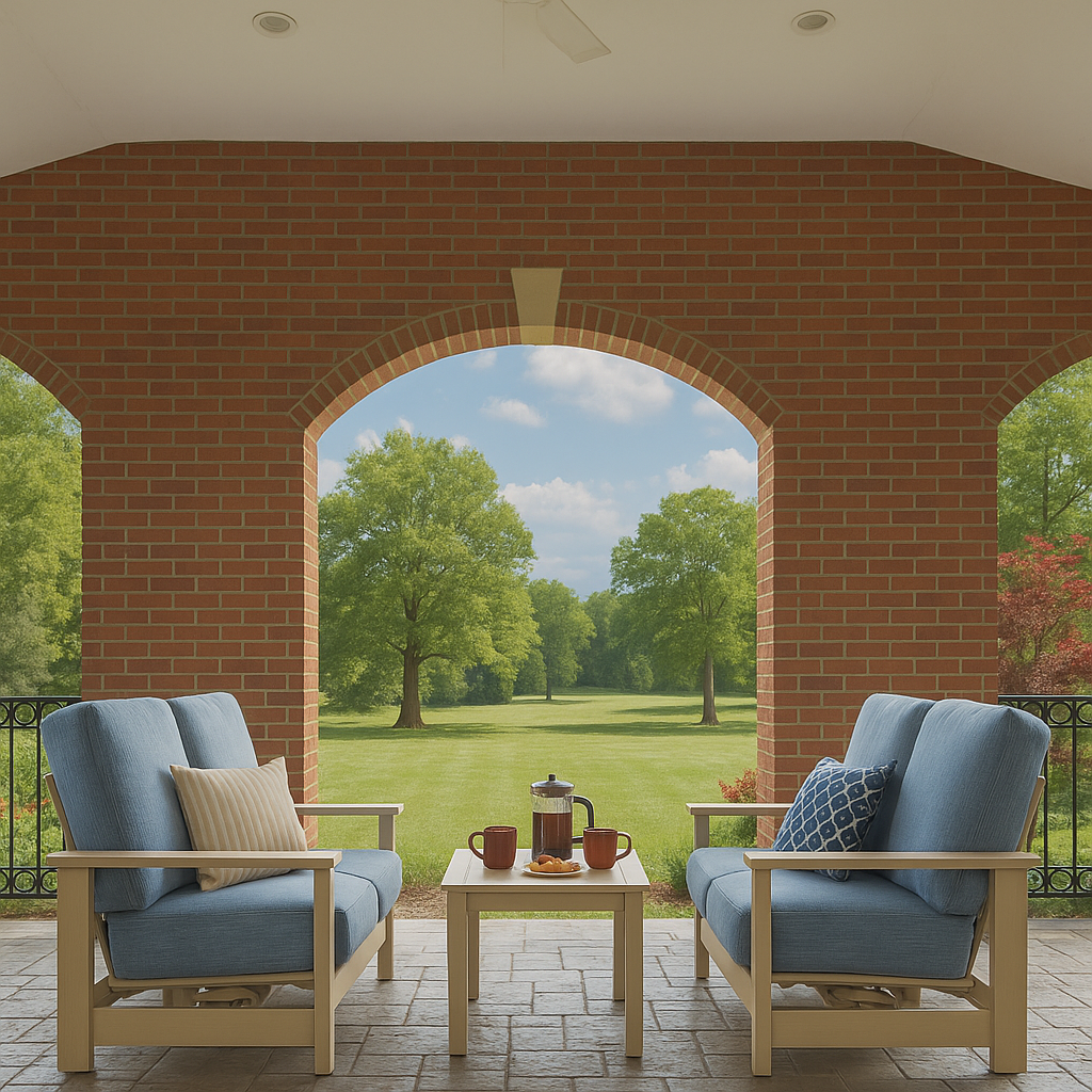 Leeward Supreme Hidden Motion Arm Chair w/ MGP Arms – High-Back Cushion Garden Chair - HUGE Selection of Fabric Options