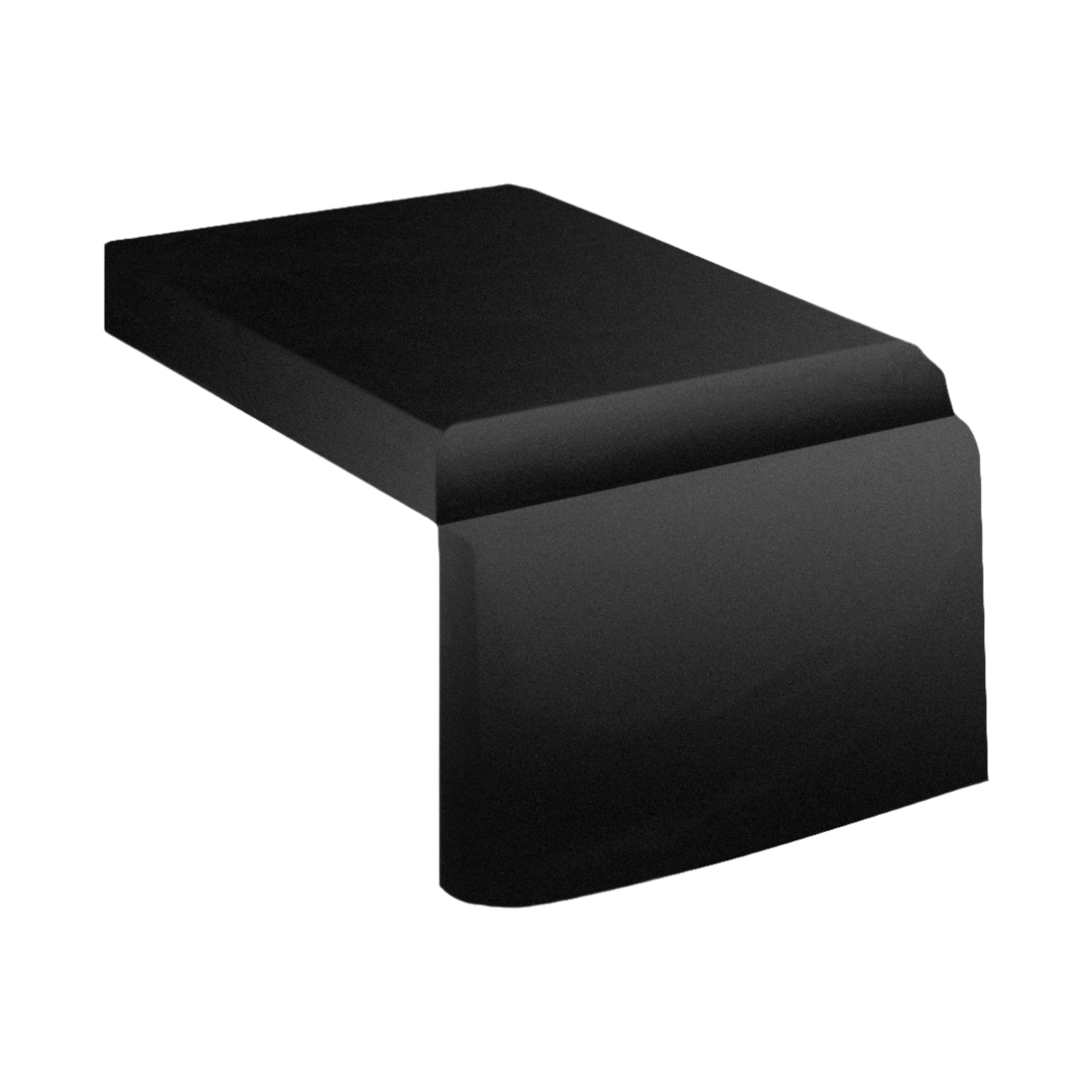 A black, deluxe double side burner cover designed for outdoor grills.
