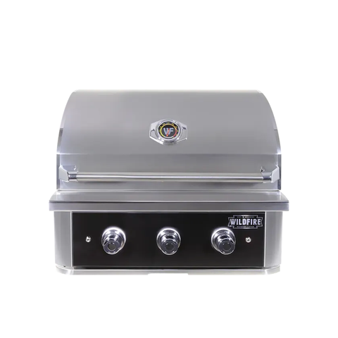 WildFire RANCH PRO 30” BLACK FRONT PANEL 304 STAINLESS STEEL GAS GRILL (WFPRO30G-BSS) — WildFire at Living Outdoorsy