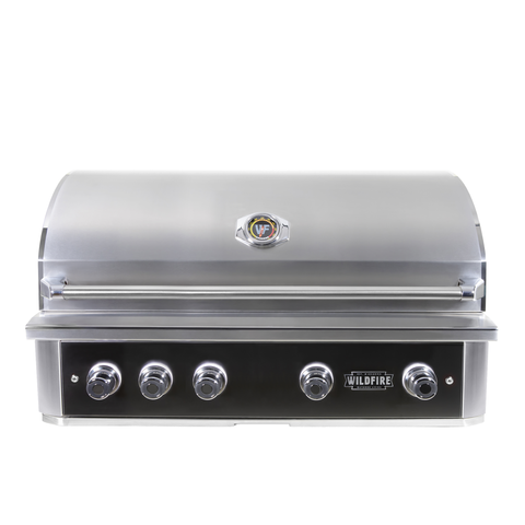 WildFire RANCH PRO 42” GAS GRILL BLACK FRONT PANEL 304 SS (WFPRO42G-BSS) — WildFire at Living Outdoorsy