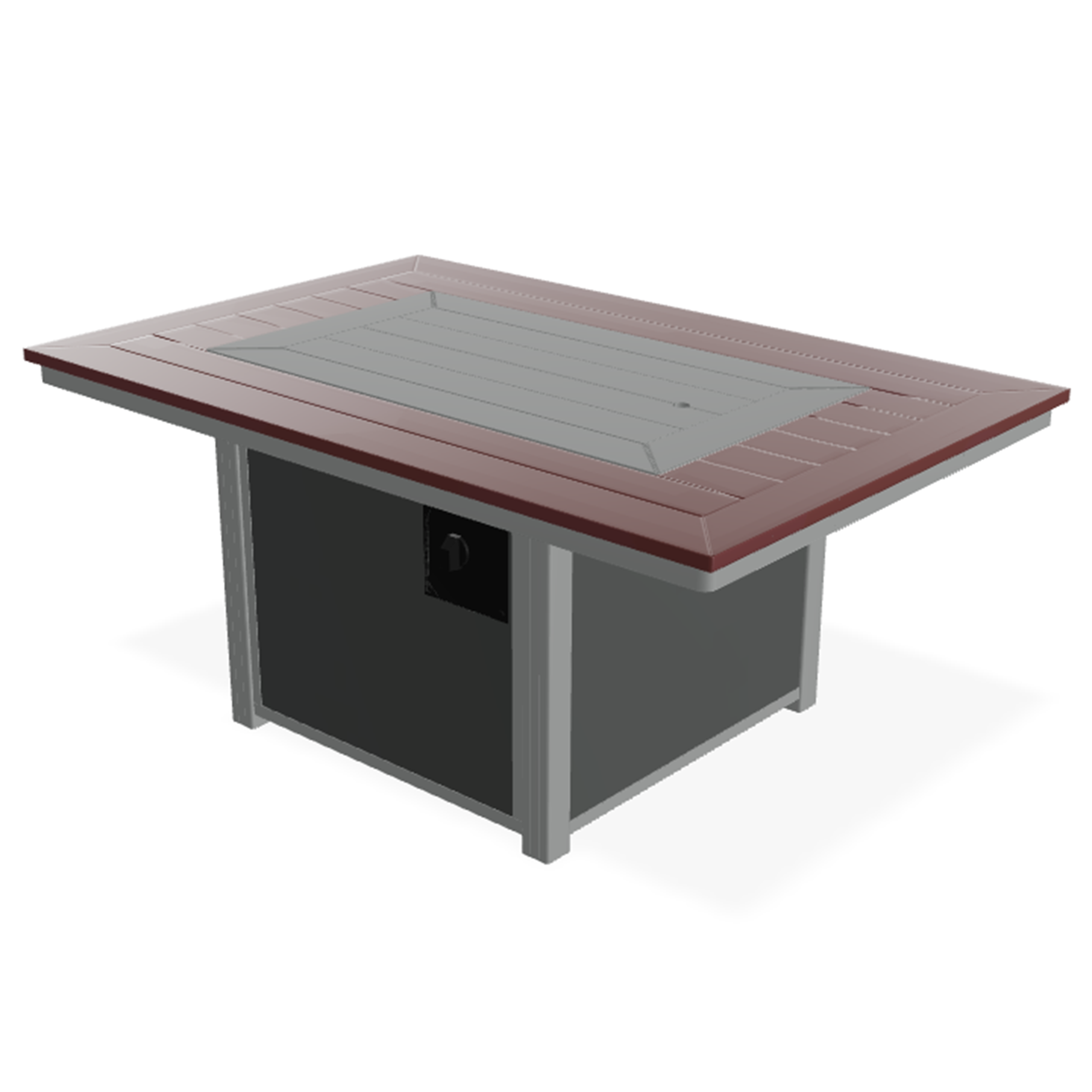 Telescope Casual 36″ x 54″ Rectangular MGP Top Fire Table – All-Weather Marine-Grade Polymer Outdoor Fire Table