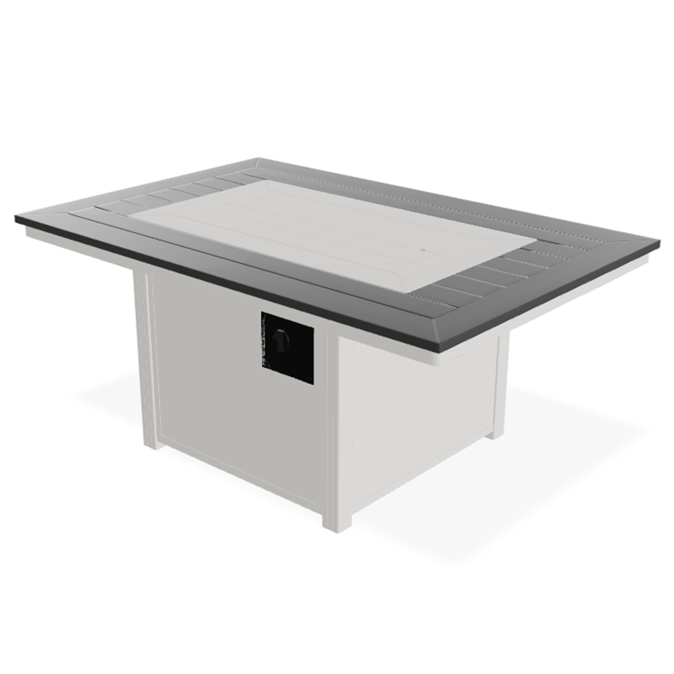 Telescope Casual 36″ x 54″ Rectangular MGP Top Fire Table – All-Weather Marine-Grade Polymer Outdoor Fire Table