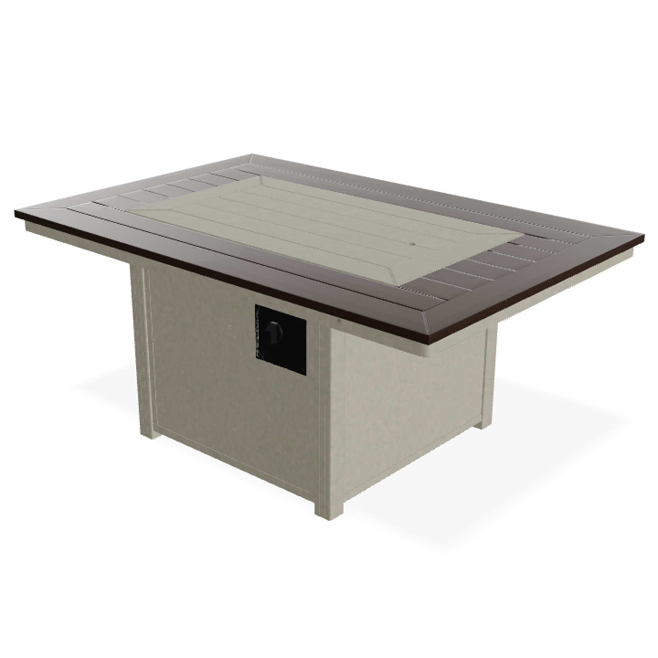 Telescope Casual 36″ x 54″ Rectangular MGP Top Fire Table – All-Weather Marine-Grade Polymer Outdoor Fire Table