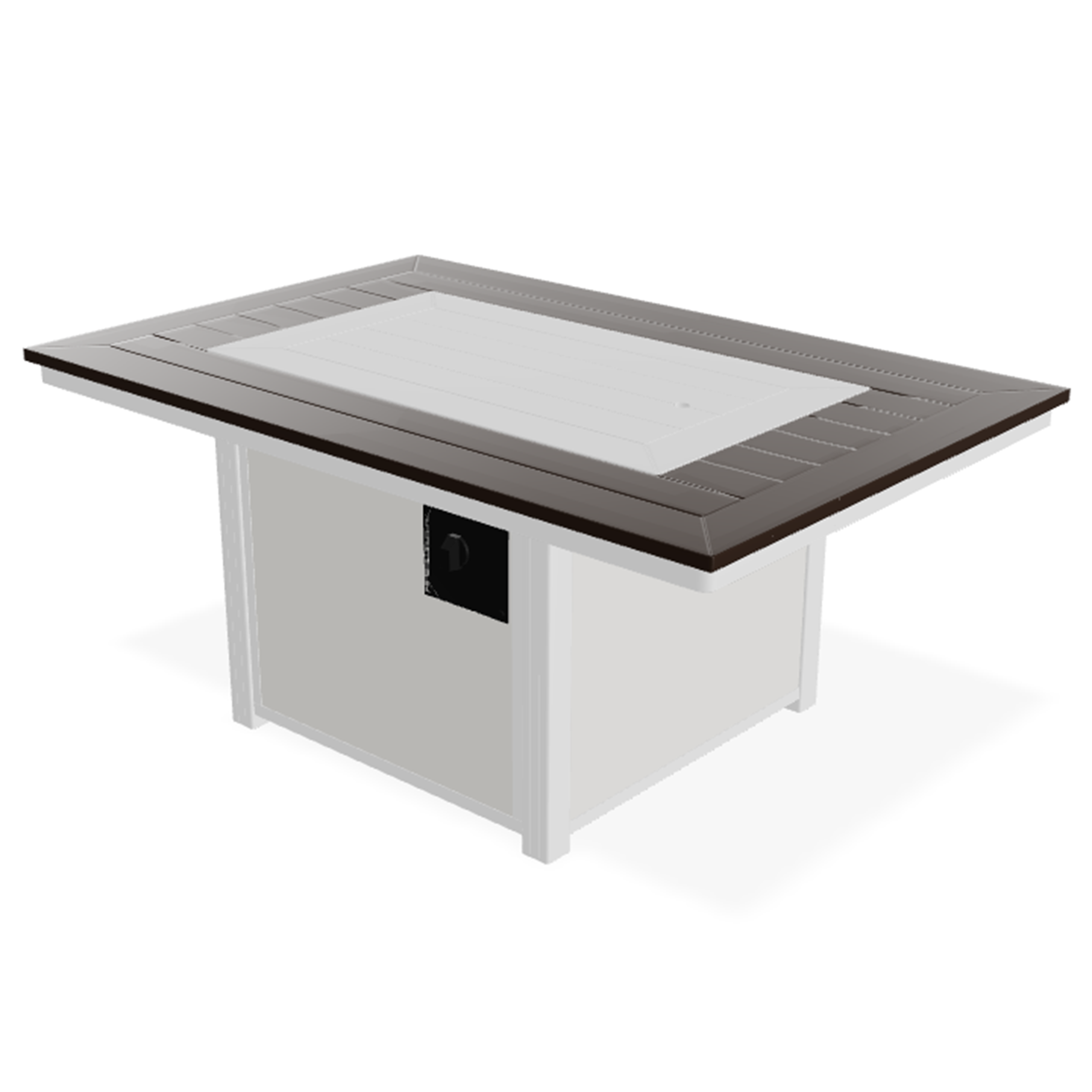 Telescope Casual 36″ x 54″ Rectangular MGP Top Fire Table – All-Weather Marine-Grade Polymer Outdoor Fire Table