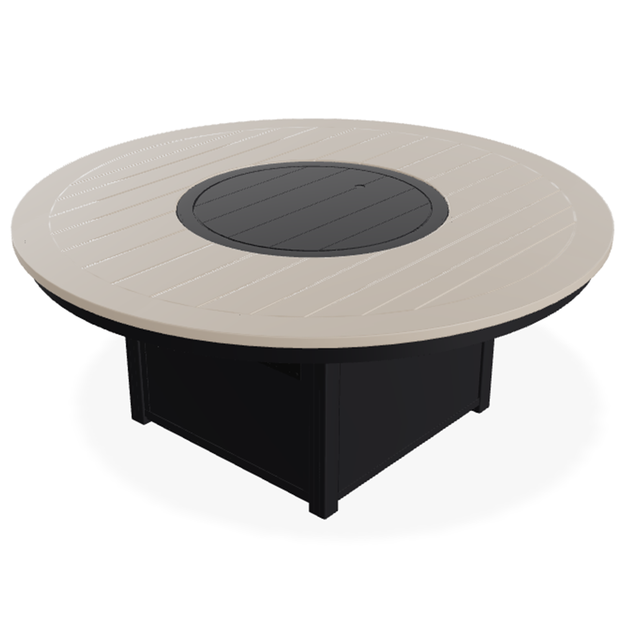 Telescope Casual 54″ Round MGP Top Fire Table – Large Marine-Grade Polymer Outdoor Fire Table