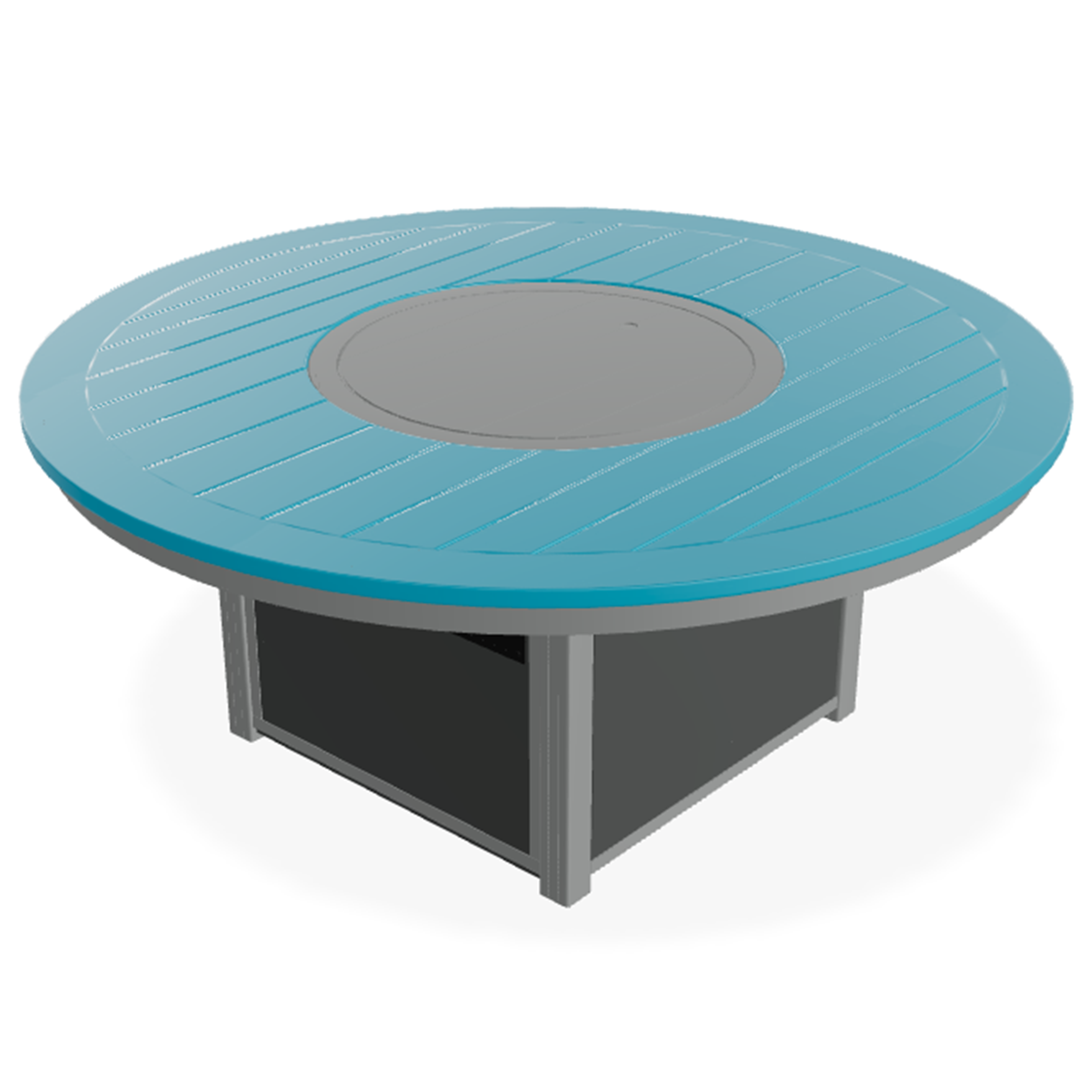 Telescope Casual 54″ Round MGP Top Fire Table – Large Marine-Grade Polymer Outdoor Fire Table