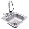 Summerset Grills 15" Drop-in Sink & Hot/Cold Faucet (SNK-15D) thumbnail