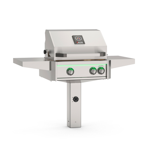 American Outdoor Grill 24" L-Series In-Ground Post Gas Grill Accessible Height with Lights — outdoor living product at Living Outdoorsy