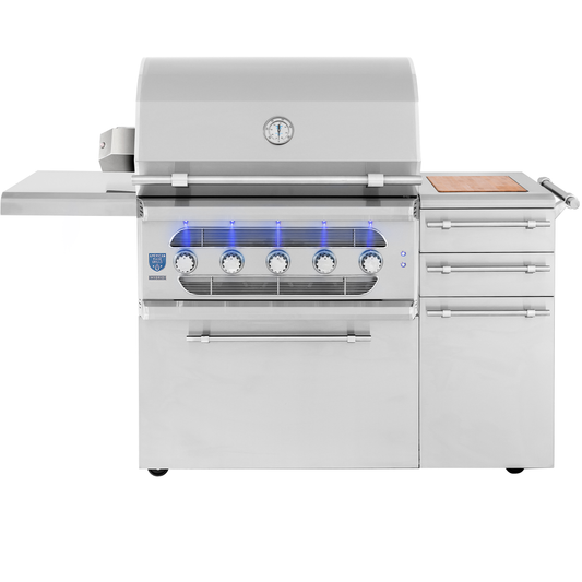 American Made Grills 36" Freestanding Hybrid Grill