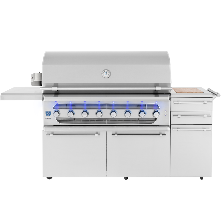 American Made Grills 54" Freestanding Muscle Hybrid Grill