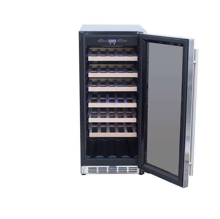 Summerset Grills 15" 3.2c Outdoor Rated Single Zone Wine Cooler (RFR-15W)