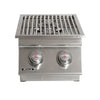 Living Outdoorsy 7' Complete Outdoor Kitchen Island - Bull Outlaw 30" Grill Package | White Stucco & Black Granite Countertop thumbnail