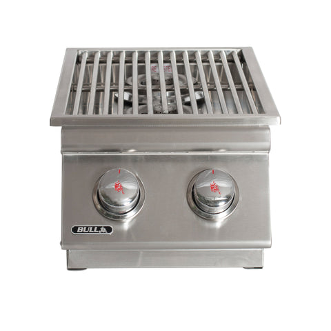 Bull Double Slide-In Side Burner | SKU 30008 — outdoor living product at Living Outdoorsy