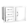 Bull 30 3 Drawer Door Combo w/Reveal | SKU 25900 thumbnail