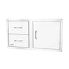Bull 30 SS Storage Door w/2 Drawer Combo w/Reveal | SKU 25890 thumbnail