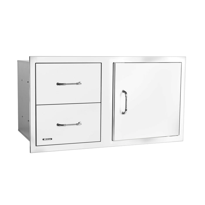 Bull 30 SS Storage Door w/2 Drawer Combo w/Reveal | SKU 25890