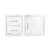 Bull 30 SS Storage Door w/2 Drawer Combo w/Reveal | SKU 25890 thumbnail