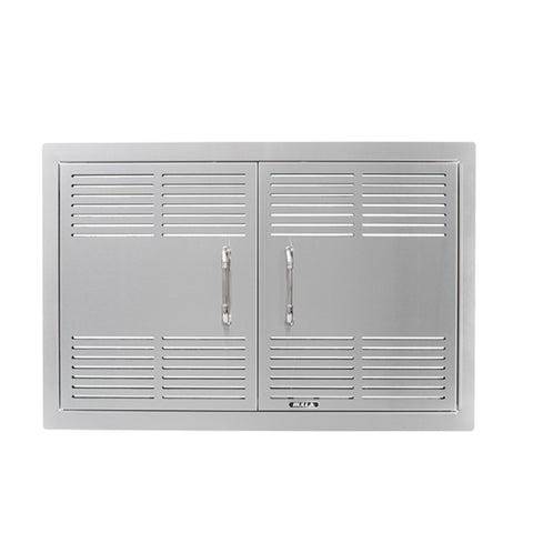 Bull 30 Dual Lined Vented Double Door w/Reveal | SKU 45580 — outdoor living product at Living Outdoorsy