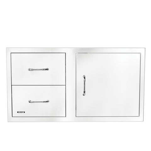 Bull 38 Door/Drawer Combo w/Reversible | SKU 55890 — outdoor living product at Living Outdoorsy