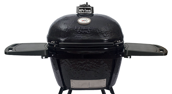 Primo Ceramic Grills Oval X-Large Charcoal All-In-One Heavy-Duty Stand, Side Shelves, Ash Tool and Grate Lifter