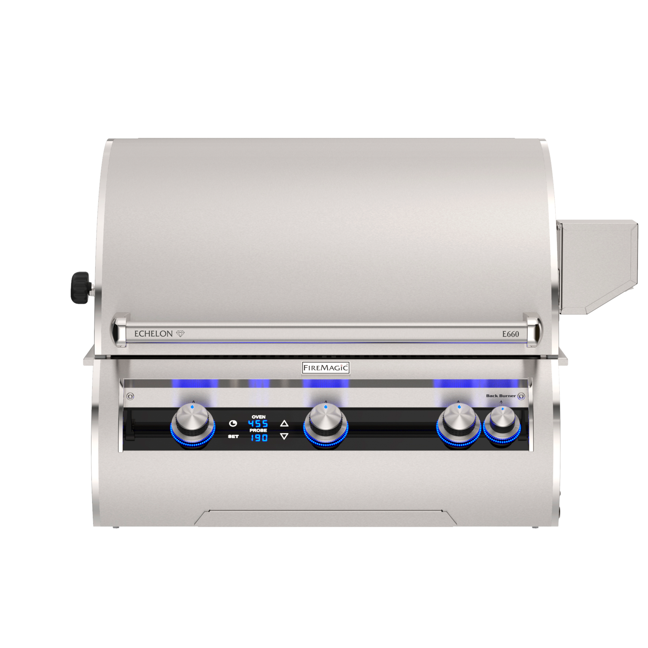 Fire Magic Echelon Diamond E660i Built-In Grill – 660 sq in Cooking Surface, 75,000 BTU+ Cast Stainless Burners, Digital Thermometer & Smart Control