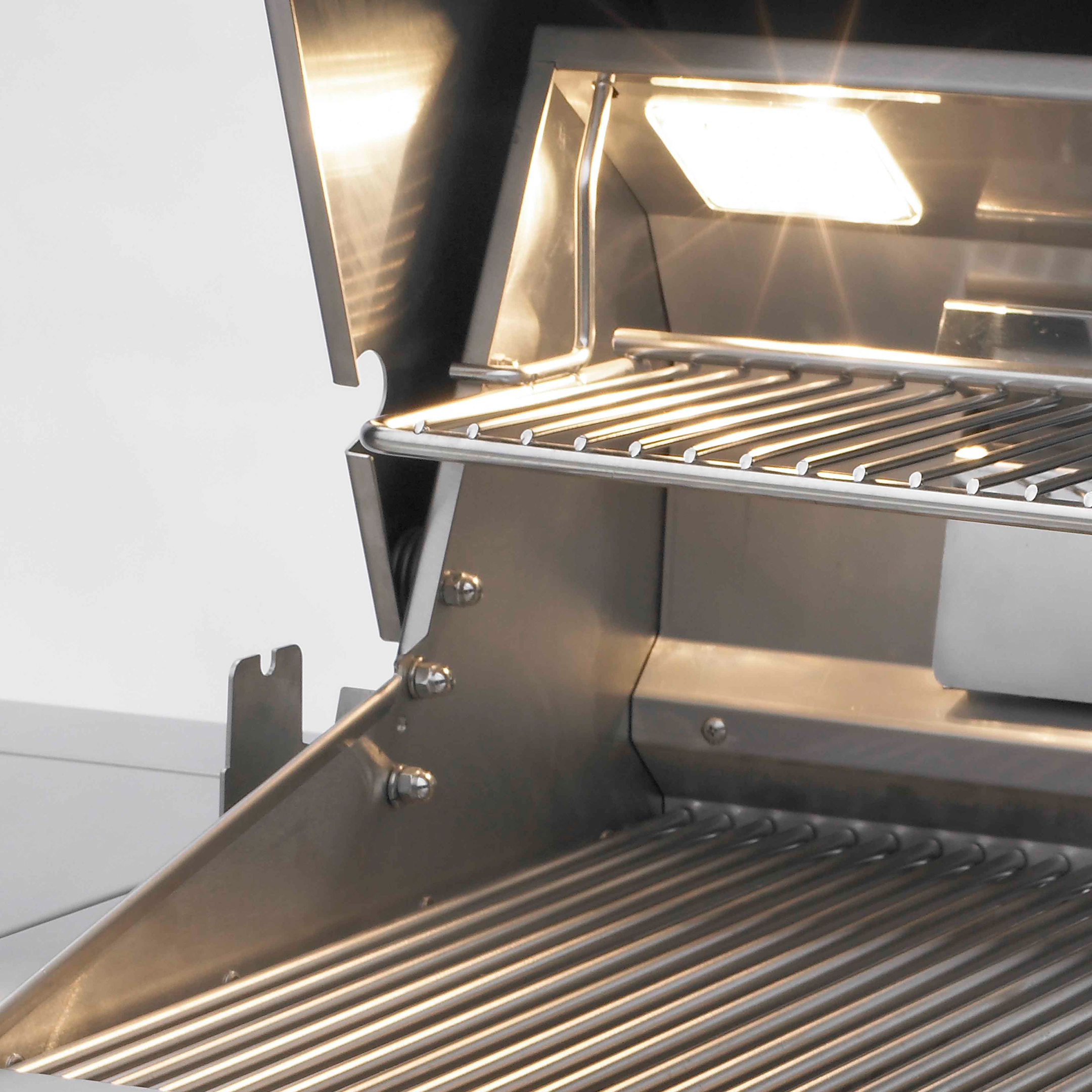 Fire Magic Aurora A660i Built-In Grill – 660 sq in Cooking Area, Cast Stainless Burners, Analog Thermometer, 304-Stainless Steel