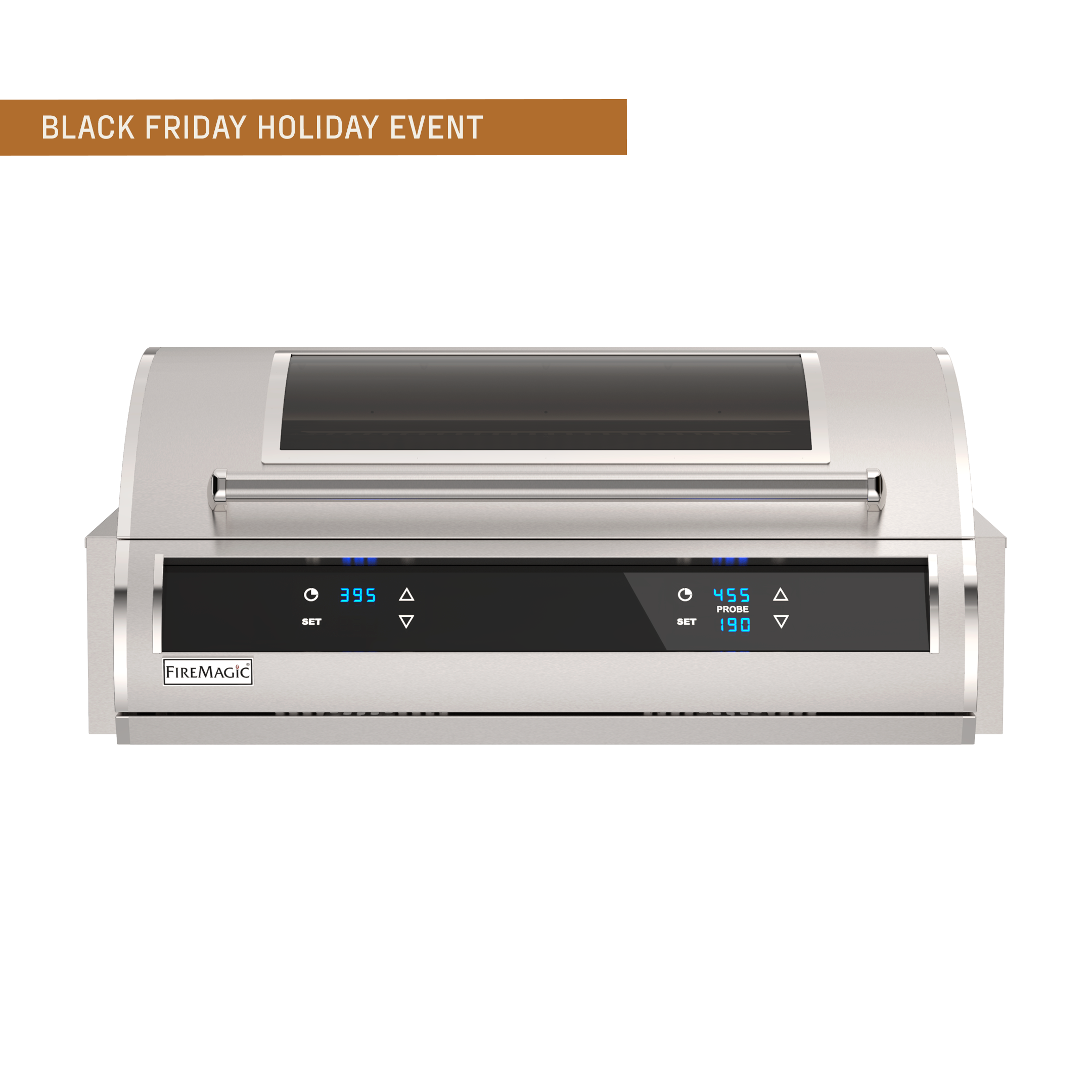 FireMagic EL500i Built-In Electric Grill – 304 Stainless Steel, Dual Heating Elements, Digital Controls, 240V High-Performance Design