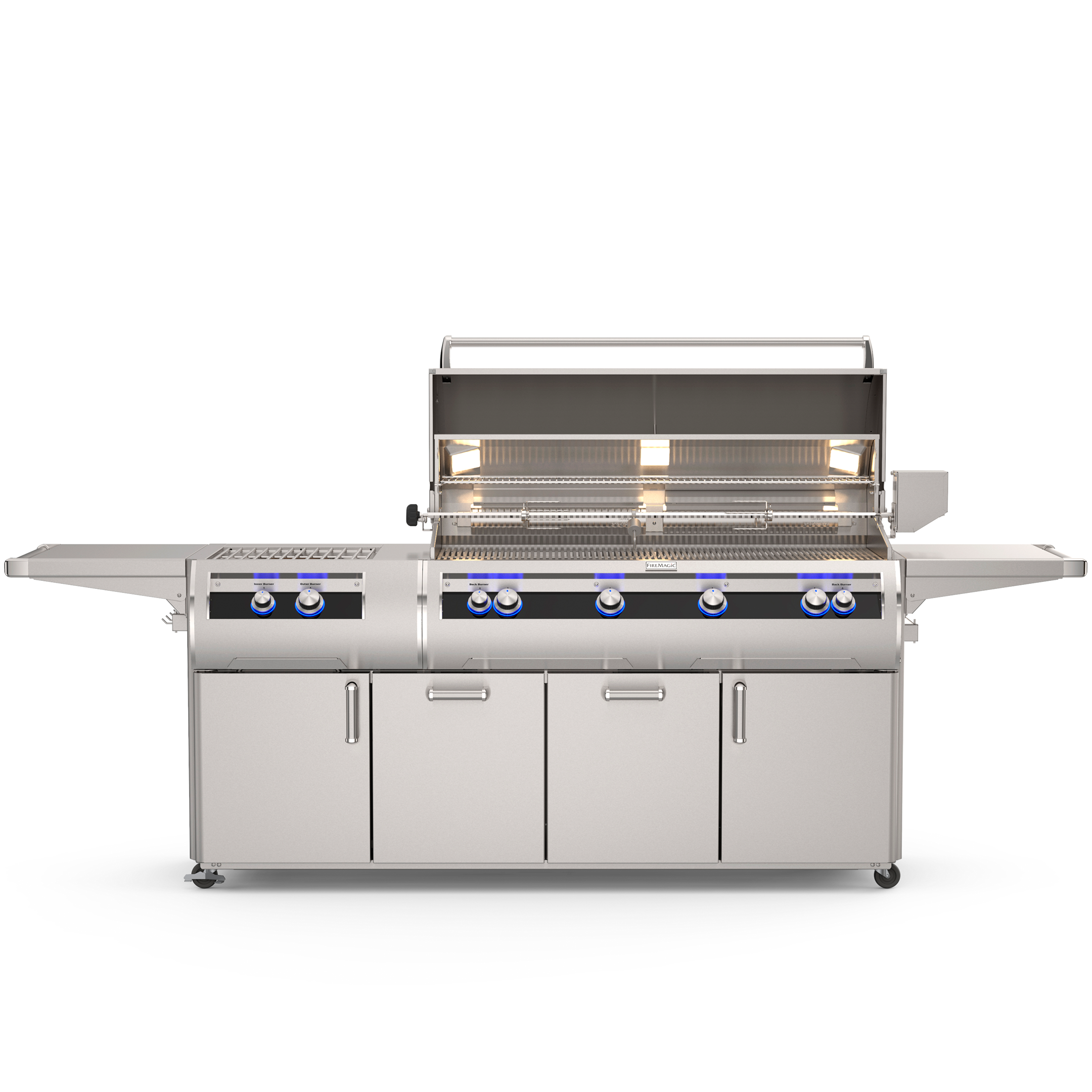 Fire Magic Echelon E1060s 48-Inch Portable Grills with Analog Thermometer & Power Burner