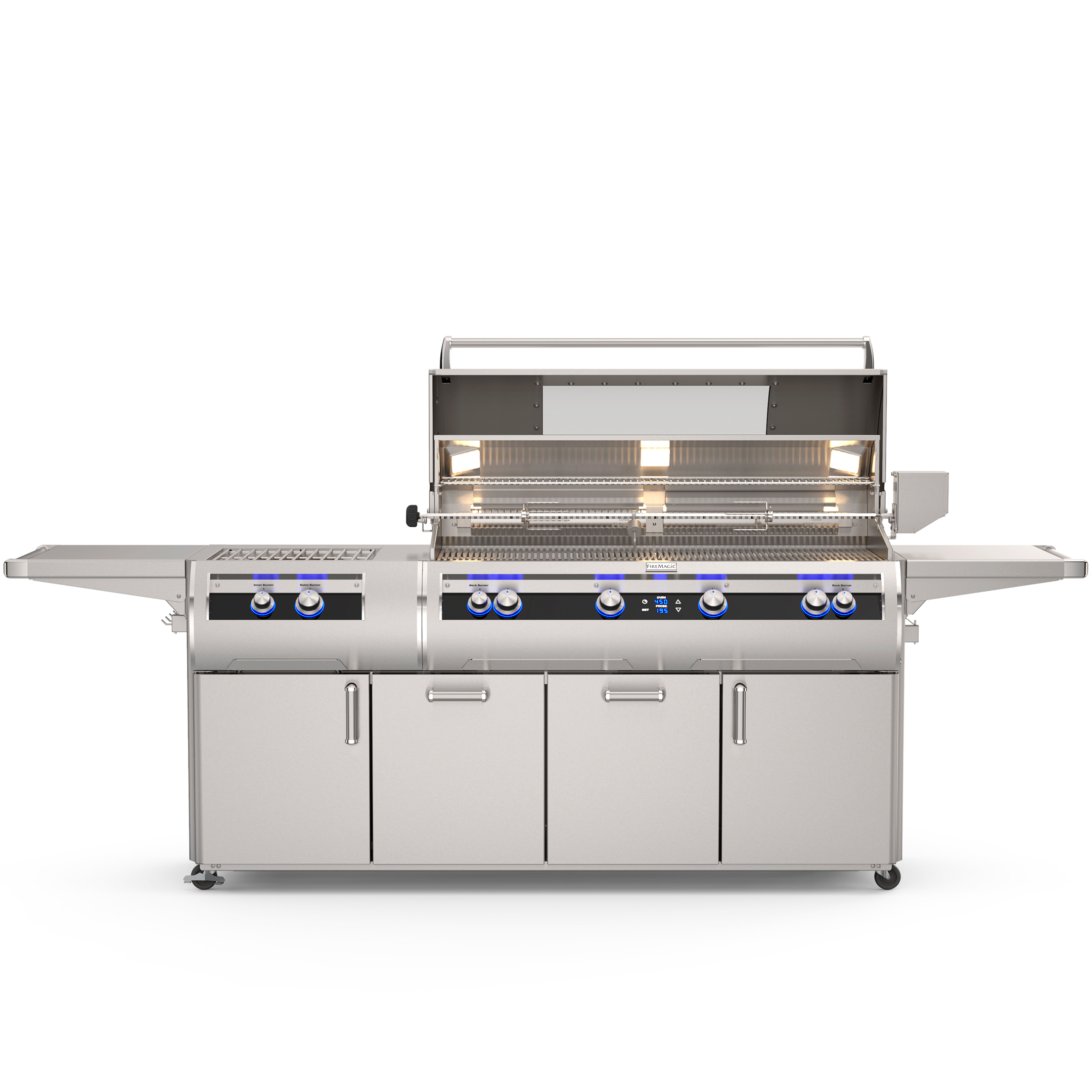 Fire Magic Echelon E1060s 48-Inch Portable Grills with Digital Thermometer & Power Burner