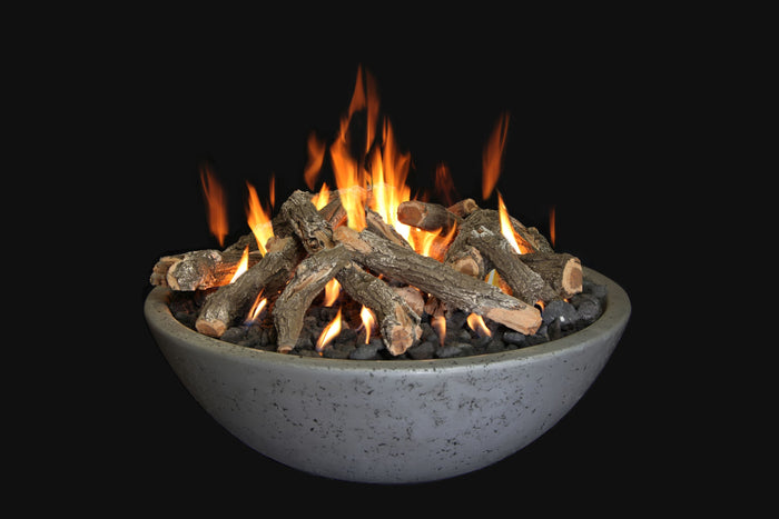 Grand Canyon Gas FIRE BOWL - 39" x 13" - Fire Ring Burner (FB3913-R-N-BLK)