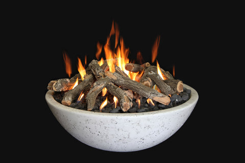 Grand Canyon Gas FIRE BOWL - 48" x 16" - Fire Ring Burner (FB4816-R-N-BLK) — outdoor living product at Living Outdoorsy