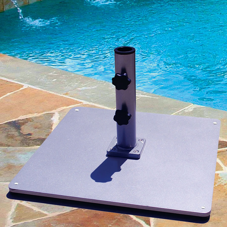 Galtech 060SQ - 60 lb Square Steel Base