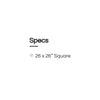 Galtech 095SQ - 95 lb Square Steel Base with Wheels thumbnail