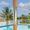 Galtech 131 - 9' Manual Lift Wood Umbrella thumbnail