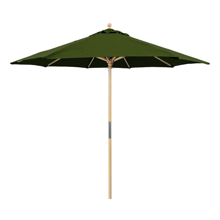 Galtech 131 - 9' Manual Lift Wood Umbrella