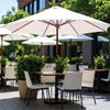 Galtech 132/232 - 9' Two Pulley Lift Wood Umbrella thumbnail