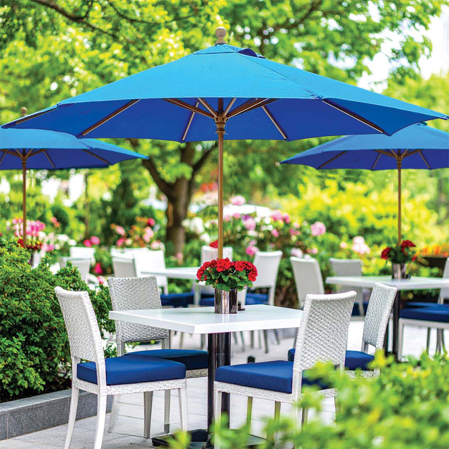 Galtech 136 - 9' Single Pole Wood Umbrella