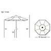 Galtech 727 - 7.5' Deluxe Auto Tilt Umbrella thumbnail
