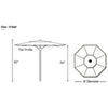 Galtech 732 - 9' Deluxe Commercial Umbrella thumbnail