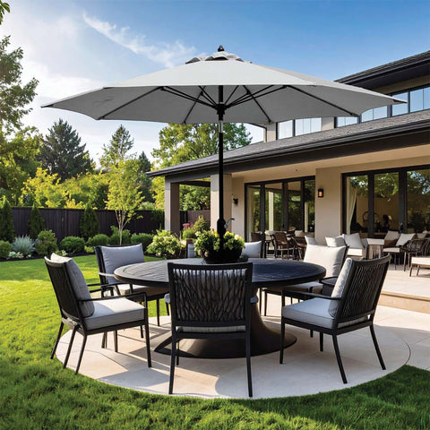 Galtech 736 - 9' Auto Tilt Umbrella — outdoor living product at Living Outdoorsy