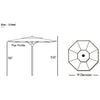 Galtech 781 - 11' Deluxe Commercial Umbrella thumbnail