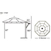Galtech 899 - 13' Easy Lift Cantilever Umbrella thumbnail