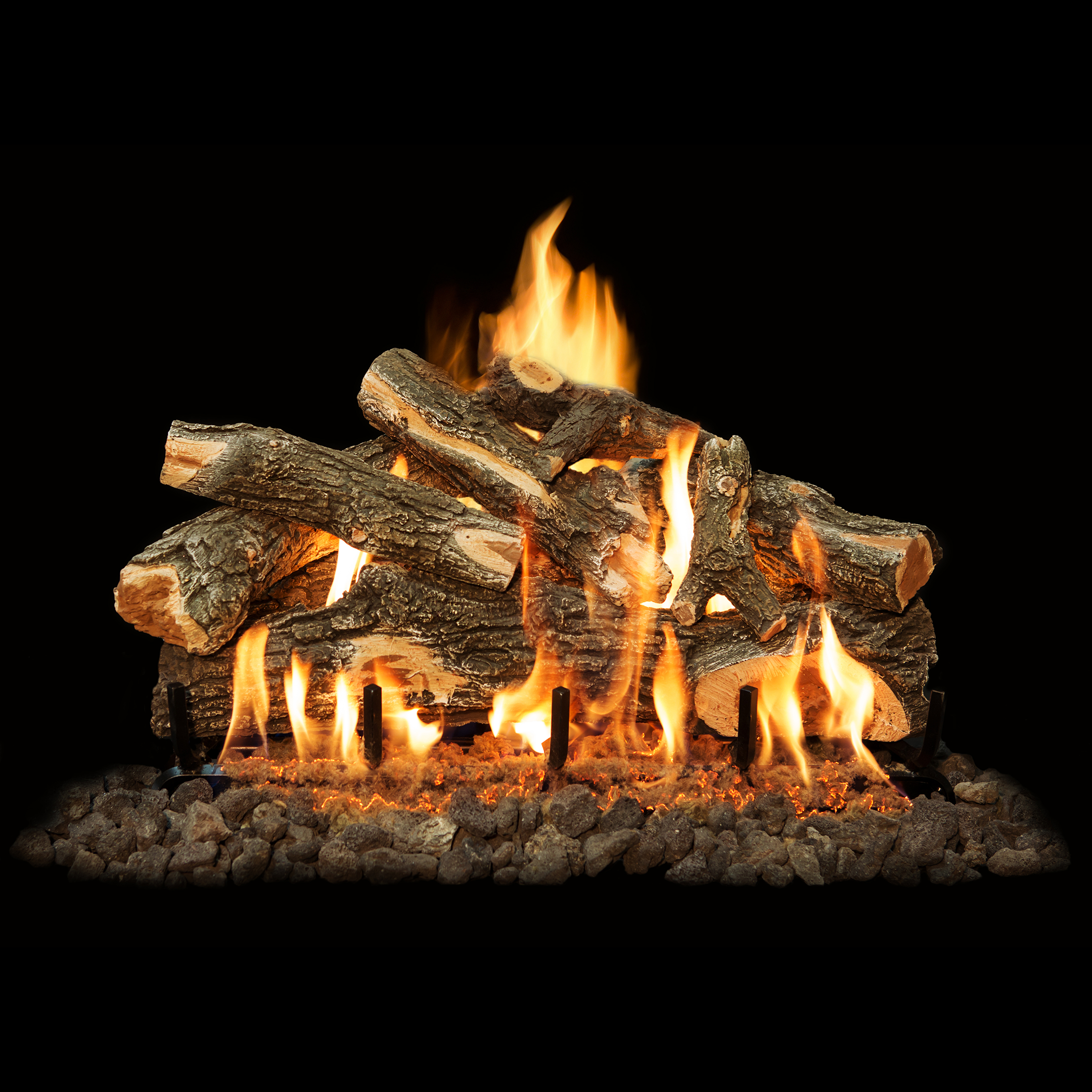 Grand Canyon Gas Logs Arizona Weathered Oak 2 or 3 Burner Gas Log Set, Logs Only