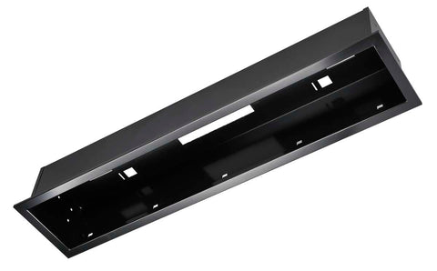 Heatstrip Flush Mount Kit for THB Series Space Heaters, Black Enclosure, Black Trim