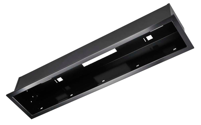 Heatstrip Flush Mount Kit for THB Series Space Heaters, Black Enclosure, Black Trim