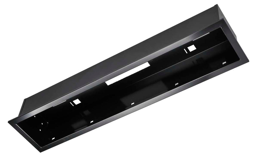 Heatstrip Flush Mount Kit for THB Series Space Heaters, Black Enclosure, Black Trim